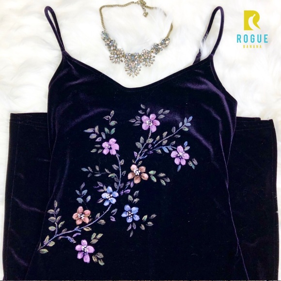 💜Dark Purple Velvet Backless Dress💜 - Picture 2 of 8